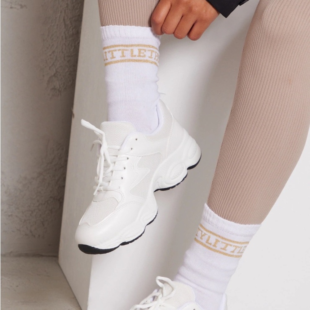Brand New White Chunky Platform Sneakers - EU 39